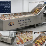 دستگاه شستشوی میوه و سبزیجات صنعتی اکباتان صنعت مدل WS500